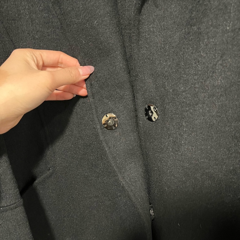 100% Wool Black Women's Coat - Picture 7 of 12